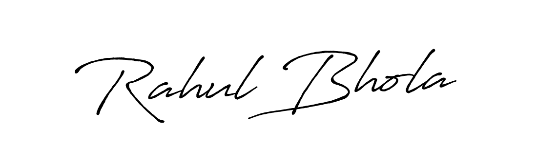 Rahul Bhola stylish signature style. Best Handwritten Sign (Antro_Vectra_Bolder) for my name. Handwritten Signature Collection Ideas for my name Rahul Bhola. Rahul Bhola signature style 7 images and pictures png