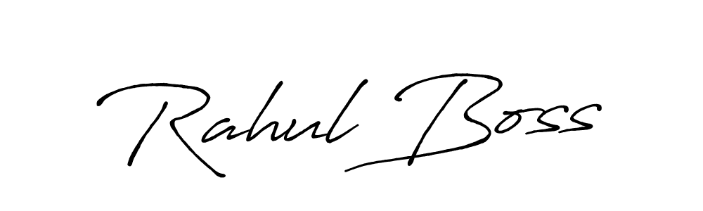 Also You can easily find your signature by using the search form. We will create Rahul Boss name handwritten signature images for you free of cost using Antro_Vectra_Bolder sign style. Rahul Boss signature style 7 images and pictures png