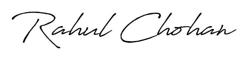 Enhance your business communications with Rahul Chohan signature in Antro_Vectra_Bolder lettering. Clean, modern, and universally compatible. Rahul Chohan signature style 7 images and pictures png