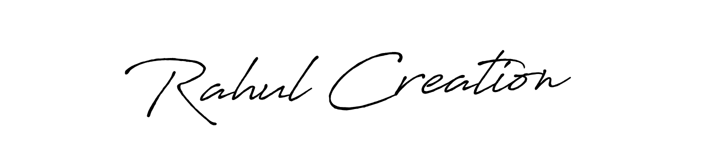 Here are the top 10 professional signature styles for the name Rahul Creation. These are the best autograph styles you can use for your name. Rahul Creation signature style 7 images and pictures png