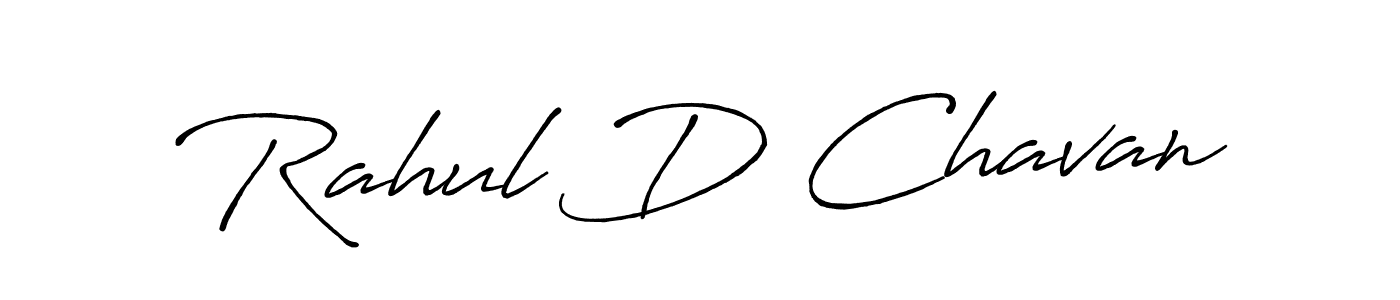 The best way (Antro_Vectra_Bolder) to make a short signature is to pick only two or three words in your name. The name Rahul D Chavan include a total of six letters. For converting this name. Rahul D Chavan signature style 7 images and pictures png