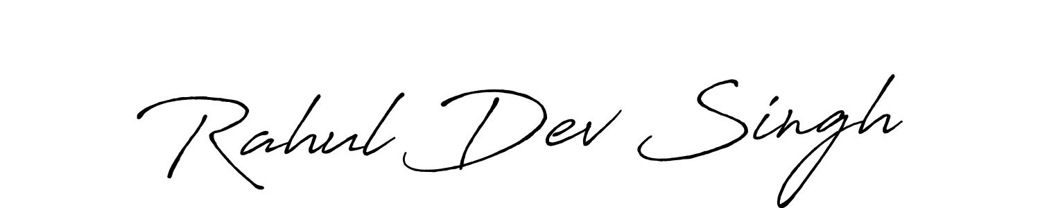 Use a signature maker to create a handwritten signature online. With this signature software, you can design (Antro_Vectra_Bolder) your own signature for name Rahul Dev Singh. Rahul Dev Singh signature style 7 images and pictures png