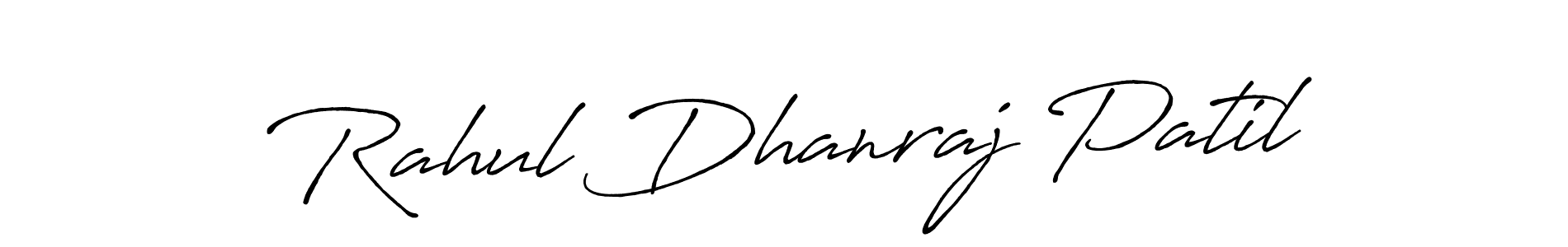Create a beautiful signature design for name Rahul Dhanraj Patil. With this signature (Antro_Vectra_Bolder) fonts, you can make a handwritten signature for free. Rahul Dhanraj Patil signature style 7 images and pictures png