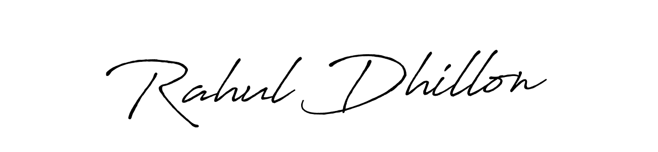 Make a beautiful signature design for name Rahul Dhillon. With this signature (Antro_Vectra_Bolder) style, you can create a handwritten signature for free. Rahul Dhillon signature style 7 images and pictures png