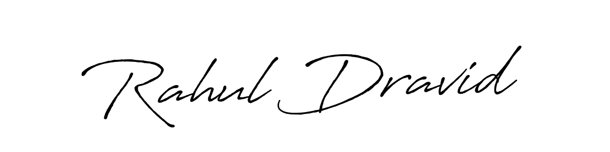 Create a beautiful signature design for name Rahul Dravid. With this signature (Antro_Vectra_Bolder) fonts, you can make a handwritten signature for free. Rahul Dravid signature style 7 images and pictures png