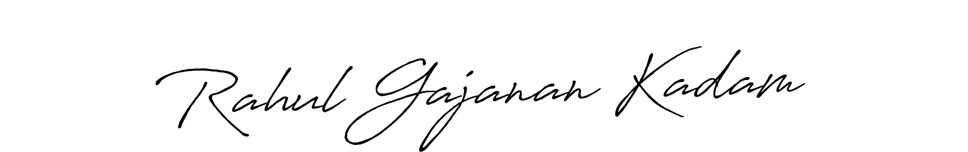 The best way (Antro_Vectra_Bolder) to make a short signature is to pick only two or three words in your name. The name Rahul Gajanan Kadam include a total of six letters. For converting this name. Rahul Gajanan Kadam signature style 7 images and pictures png