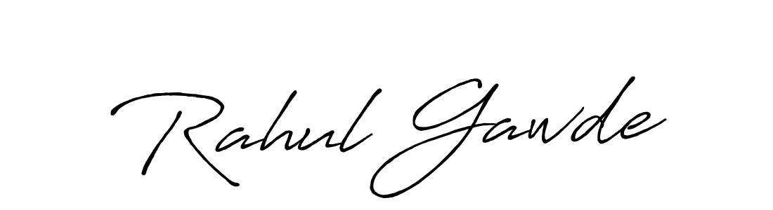 Create a beautiful signature design for name Rahul Gawde. With this signature (Antro_Vectra_Bolder) fonts, you can make a handwritten signature for free. Rahul Gawde signature style 7 images and pictures png