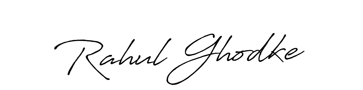 Also we have Rahul Ghodke name is the best signature style. Create professional handwritten signature collection using Antro_Vectra_Bolder autograph style. Rahul Ghodke signature style 7 images and pictures png