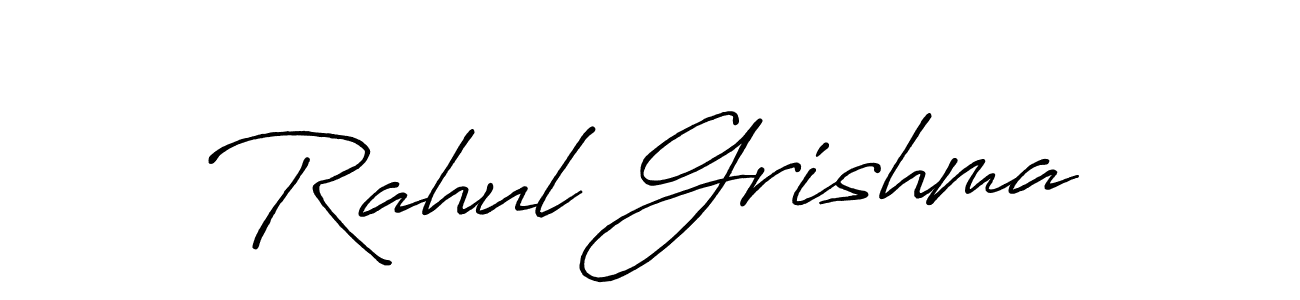 It looks lik you need a new signature style for name Rahul Grishma. Design unique handwritten (Antro_Vectra_Bolder) signature with our free signature maker in just a few clicks. Rahul Grishma signature style 7 images and pictures png