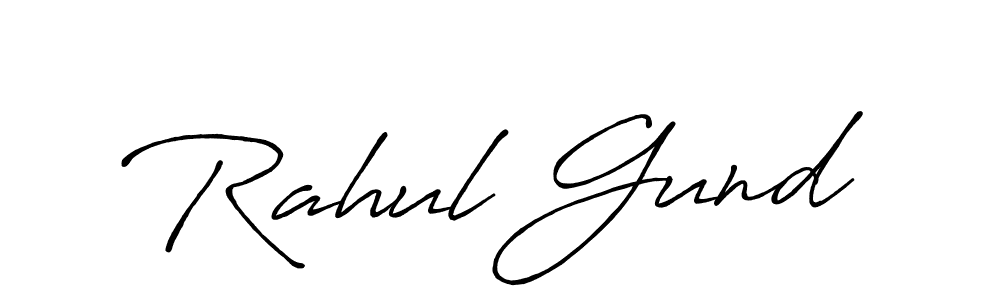 It looks lik you need a new signature style for name Rahul Gund. Design unique handwritten (Antro_Vectra_Bolder) signature with our free signature maker in just a few clicks. Rahul Gund signature style 7 images and pictures png