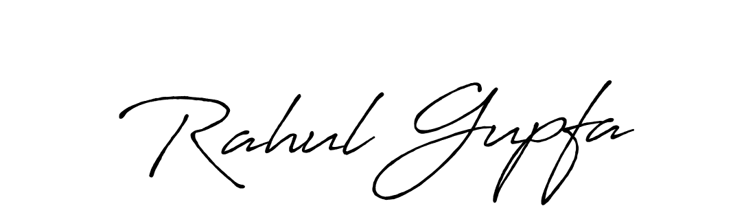 Create a beautiful signature design for name Rahul Gupfa. With this signature (Antro_Vectra_Bolder) fonts, you can make a handwritten signature for free. Rahul Gupfa signature style 7 images and pictures png