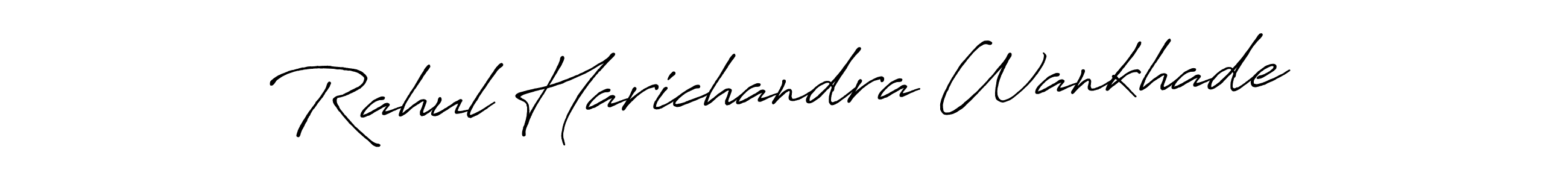 The best way (Antro_Vectra_Bolder) to make a short signature is to pick only two or three words in your name. The name Rahul Harichandra Wankhade include a total of six letters. For converting this name. Rahul Harichandra Wankhade signature style 7 images and pictures png