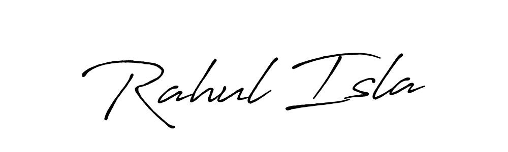 You should practise on your own different ways (Antro_Vectra_Bolder) to write your name (Rahul Isla) in signature. don't let someone else do it for you. Rahul Isla signature style 7 images and pictures png