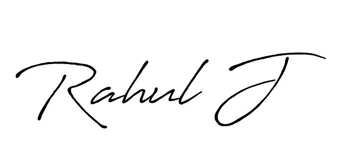 Also we have Rahul J name is the best signature style. Create professional handwritten signature collection using Antro_Vectra_Bolder autograph style. Rahul J signature style 7 images and pictures png