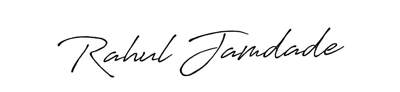 Similarly Antro_Vectra_Bolder is the best handwritten signature design. Signature creator online .You can use it as an online autograph creator for name Rahul Jamdade. Rahul Jamdade signature style 7 images and pictures png