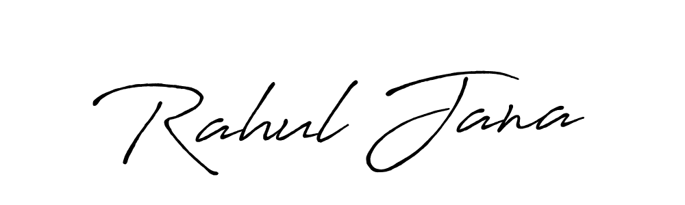 Rahul Jana stylish signature style. Best Handwritten Sign (Antro_Vectra_Bolder) for my name. Handwritten Signature Collection Ideas for my name Rahul Jana. Rahul Jana signature style 7 images and pictures png