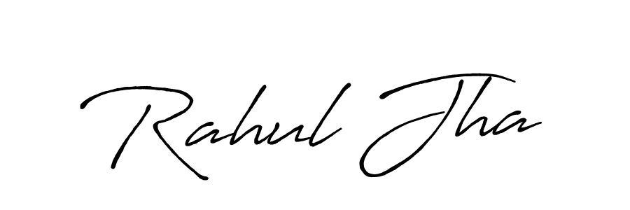 Rahul Jha stylish signature style. Best Handwritten Sign (Antro_Vectra_Bolder) for my name. Handwritten Signature Collection Ideas for my name Rahul Jha. Rahul Jha signature style 7 images and pictures png