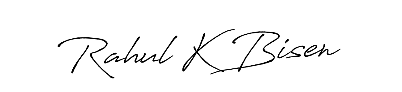 You can use this online signature creator to create a handwritten signature for the name Rahul K Bisen. This is the best online autograph maker. Rahul K Bisen signature style 7 images and pictures png