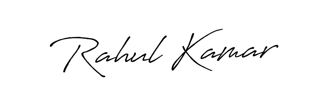 Design your own signature with our free online signature maker. With this signature software, you can create a handwritten (Antro_Vectra_Bolder) signature for name Rahul Kamar. Rahul Kamar signature style 7 images and pictures png