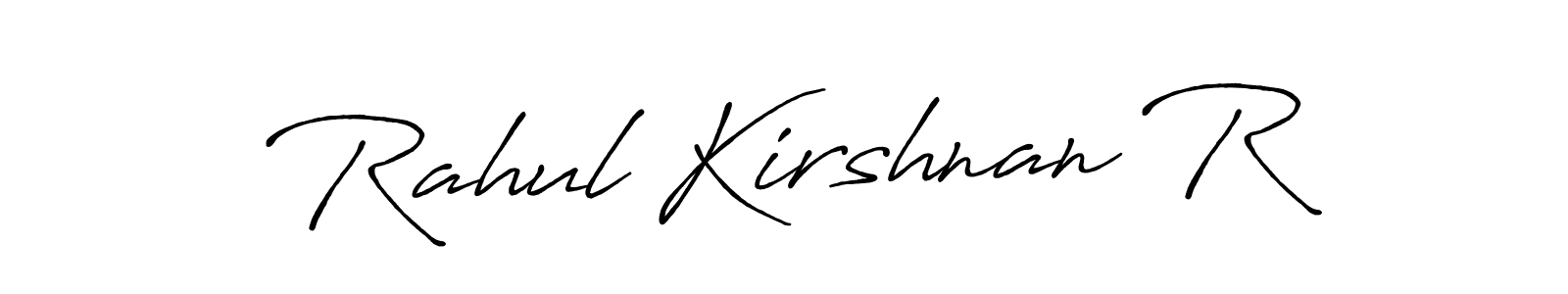 Make a beautiful signature design for name Rahul Kirshnan R. Use this online signature maker to create a handwritten signature for free. Rahul Kirshnan R signature style 7 images and pictures png