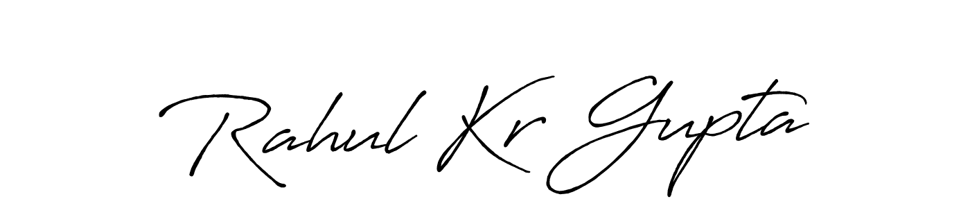 Also we have Rahul Kr Gupta name is the best signature style. Create professional handwritten signature collection using Antro_Vectra_Bolder autograph style. Rahul Kr Gupta signature style 7 images and pictures png