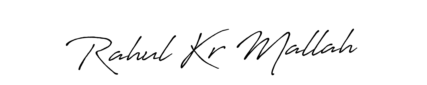 Use a signature maker to create a handwritten signature online. With this signature software, you can design (Antro_Vectra_Bolder) your own signature for name Rahul Kr Mallah. Rahul Kr Mallah signature style 7 images and pictures png