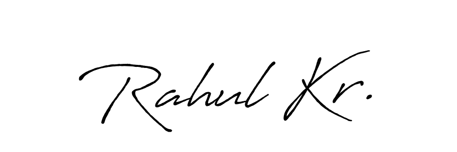 Create a beautiful signature design for name Rahul Kr.. With this signature (Antro_Vectra_Bolder) fonts, you can make a handwritten signature for free. Rahul Kr. signature style 7 images and pictures png