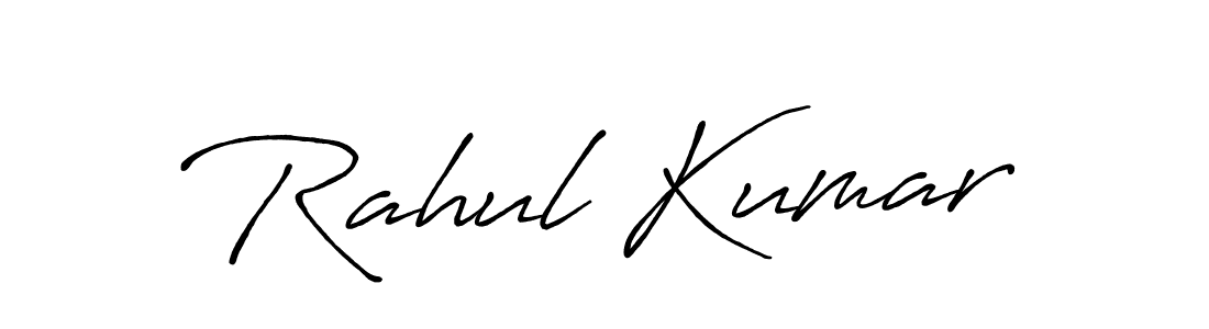 Make a beautiful signature design for name Rahul Kumar. With this signature (Antro_Vectra_Bolder) style, you can create a handwritten signature for free. Rahul Kumar signature style 7 images and pictures png