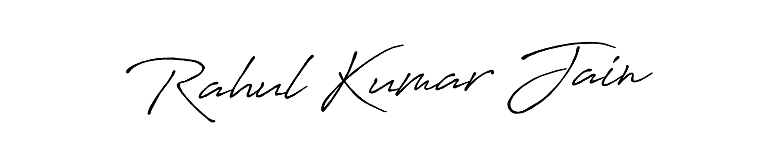 Rahul Kumar Jain stylish signature style. Best Handwritten Sign (Antro_Vectra_Bolder) for my name. Handwritten Signature Collection Ideas for my name Rahul Kumar Jain. Rahul Kumar Jain signature style 7 images and pictures png