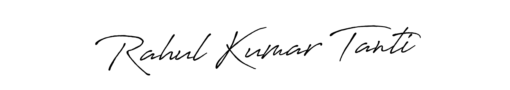 You should practise on your own different ways (Antro_Vectra_Bolder) to write your name (Rahul Kumar Tanti) in signature. don't let someone else do it for you. Rahul Kumar Tanti signature style 7 images and pictures png