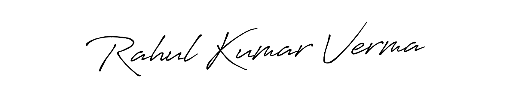 Design your own signature with our free online signature maker. With this signature software, you can create a handwritten (Antro_Vectra_Bolder) signature for name Rahul Kumar Verma. Rahul Kumar Verma signature style 7 images and pictures png