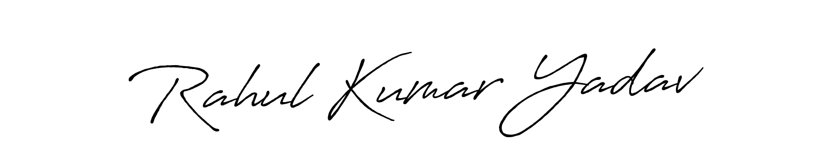 You should practise on your own different ways (Antro_Vectra_Bolder) to write your name (Rahul Kumar Yadav) in signature. don't let someone else do it for you. Rahul Kumar Yadav signature style 7 images and pictures png