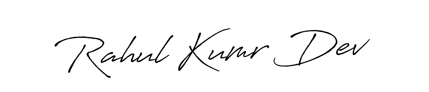 You should practise on your own different ways (Antro_Vectra_Bolder) to write your name (Rahul Kumr Dev) in signature. don't let someone else do it for you. Rahul Kumr Dev signature style 7 images and pictures png