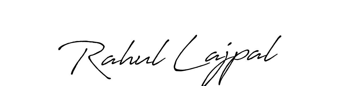 Make a beautiful signature design for name Rahul Lajpal. With this signature (Antro_Vectra_Bolder) style, you can create a handwritten signature for free. Rahul Lajpal signature style 7 images and pictures png