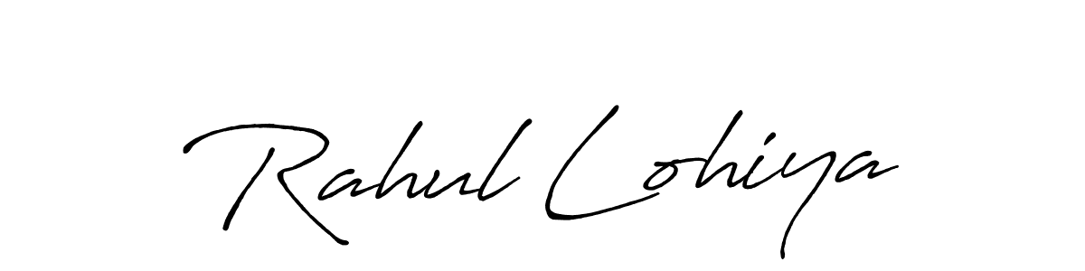 How to make Rahul Lohiya signature? Antro_Vectra_Bolder is a professional autograph style. Create handwritten signature for Rahul Lohiya name. Rahul Lohiya signature style 7 images and pictures png
