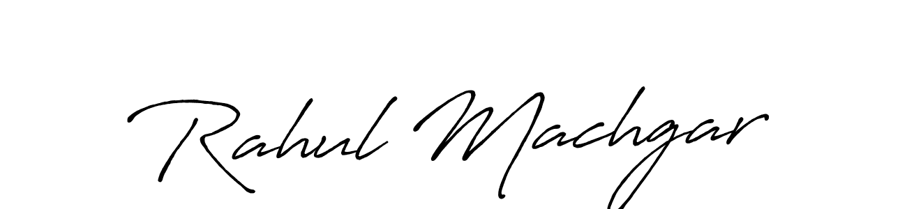 It looks lik you need a new signature style for name Rahul Machgar. Design unique handwritten (Antro_Vectra_Bolder) signature with our free signature maker in just a few clicks. Rahul Machgar signature style 7 images and pictures png