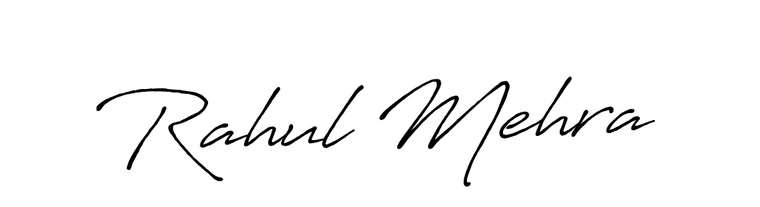 Create a beautiful signature design for name Rahul Mehra. With this signature (Antro_Vectra_Bolder) fonts, you can make a handwritten signature for free. Rahul Mehra signature style 7 images and pictures png