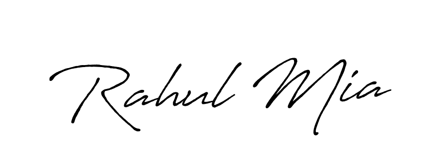 Make a beautiful signature design for name Rahul Mia. With this signature (Antro_Vectra_Bolder) style, you can create a handwritten signature for free. Rahul Mia signature style 7 images and pictures png