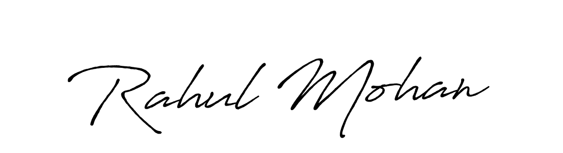 It looks lik you need a new signature style for name Rahul Mohan. Design unique handwritten (Antro_Vectra_Bolder) signature with our free signature maker in just a few clicks. Rahul Mohan signature style 7 images and pictures png