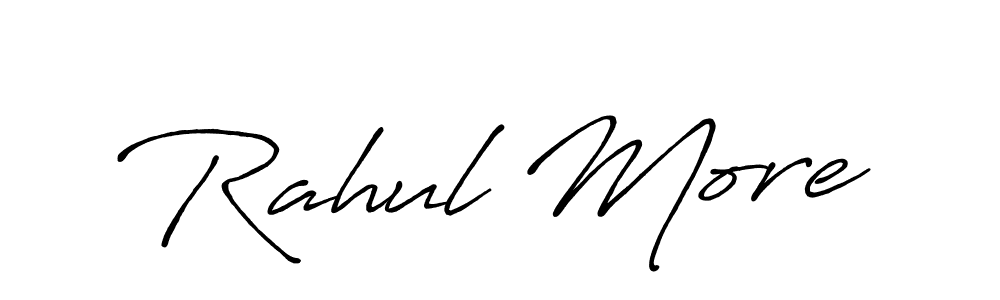 Create a beautiful signature design for name Rahul More. With this signature (Antro_Vectra_Bolder) fonts, you can make a handwritten signature for free. Rahul More signature style 7 images and pictures png