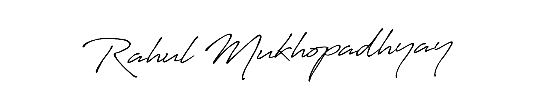 Rahul Mukhopadhyay stylish signature style. Best Handwritten Sign (Antro_Vectra_Bolder) for my name. Handwritten Signature Collection Ideas for my name Rahul Mukhopadhyay. Rahul Mukhopadhyay signature style 7 images and pictures png