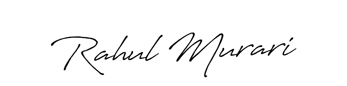 It looks lik you need a new signature style for name Rahul Murari. Design unique handwritten (Antro_Vectra_Bolder) signature with our free signature maker in just a few clicks. Rahul Murari signature style 7 images and pictures png