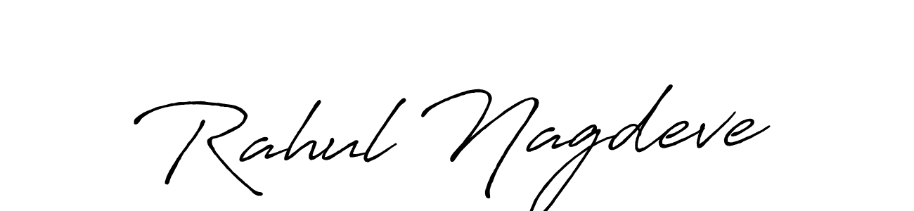 Create a beautiful signature design for name Rahul Nagdeve. With this signature (Antro_Vectra_Bolder) fonts, you can make a handwritten signature for free. Rahul Nagdeve signature style 7 images and pictures png