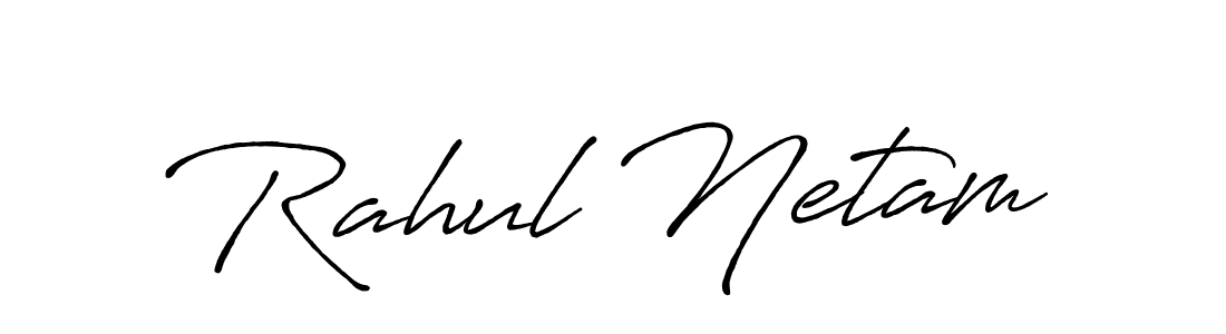 Rahul Netam stylish signature style. Best Handwritten Sign (Antro_Vectra_Bolder) for my name. Handwritten Signature Collection Ideas for my name Rahul Netam. Rahul Netam signature style 7 images and pictures png