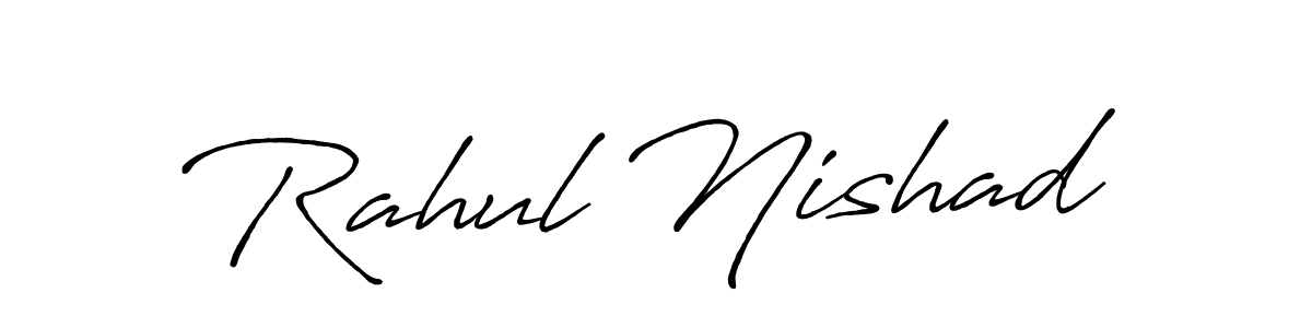 It looks lik you need a new signature style for name Rahul Nishad. Design unique handwritten (Antro_Vectra_Bolder) signature with our free signature maker in just a few clicks. Rahul Nishad signature style 7 images and pictures png