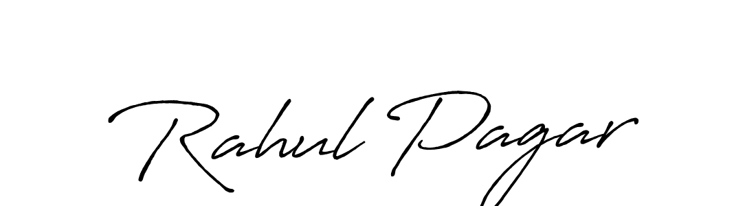Create a beautiful signature design for name Rahul Pagar. With this signature (Antro_Vectra_Bolder) fonts, you can make a handwritten signature for free. Rahul Pagar signature style 7 images and pictures png