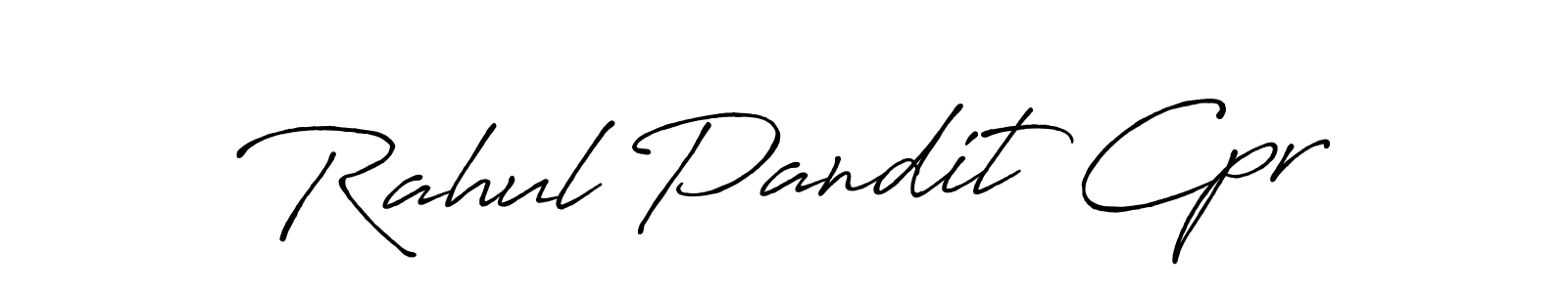 Make a beautiful signature design for name Rahul Pandit Cpr. With this signature (Antro_Vectra_Bolder) style, you can create a handwritten signature for free. Rahul Pandit Cpr signature style 7 images and pictures png