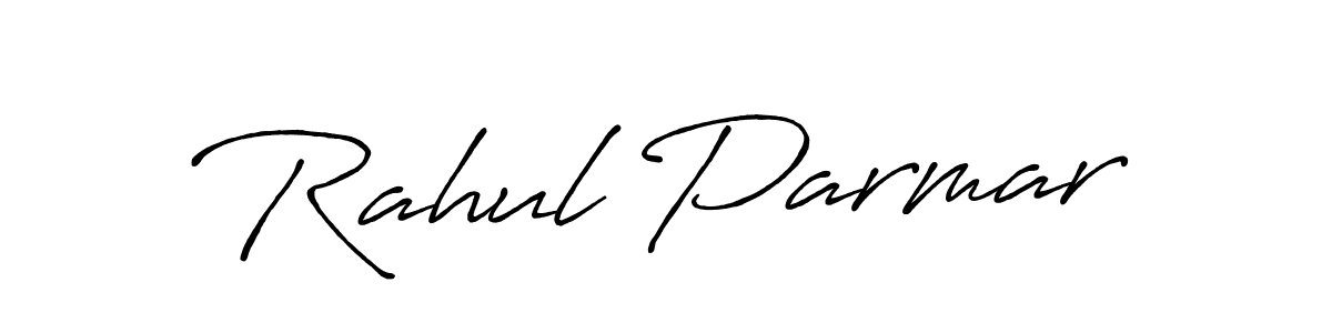 Also we have Rahul Parmar name is the best signature style. Create professional handwritten signature collection using Antro_Vectra_Bolder autograph style. Rahul Parmar signature style 7 images and pictures png