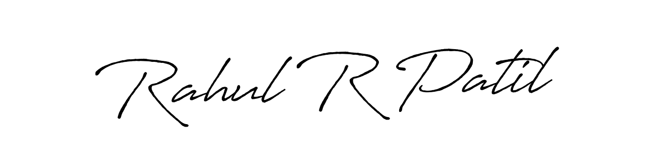 Use a signature maker to create a handwritten signature online. With this signature software, you can design (Antro_Vectra_Bolder) your own signature for name Rahul R Patil. Rahul R Patil signature style 7 images and pictures png