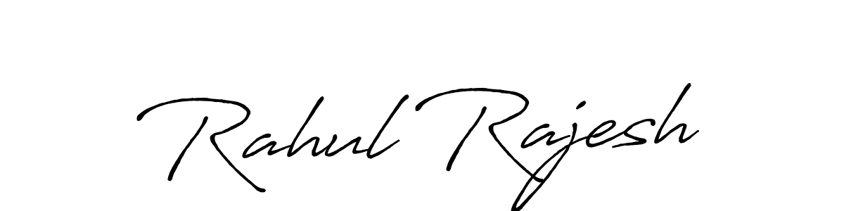 Also we have Rahul Rajesh name is the best signature style. Create professional handwritten signature collection using Antro_Vectra_Bolder autograph style. Rahul Rajesh signature style 7 images and pictures png